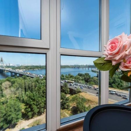 Apartments With Crazy Panoramic View Of The Dniepr Kiew Exterior foto